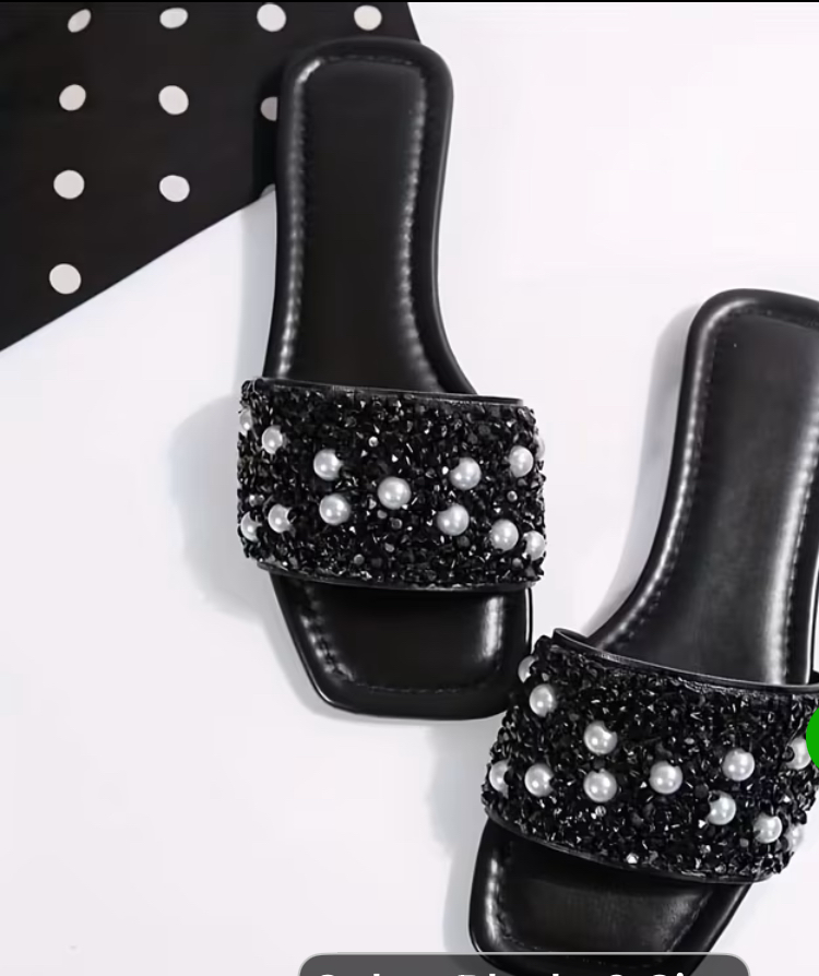 Rhinestone Pearl Sandals